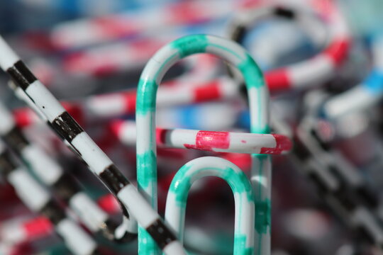 Paper Clips On The Table