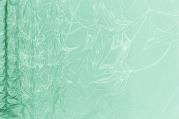 The abstract background or texture of circles and ovals or ellipses. Handmade illustration or picture in green colores 