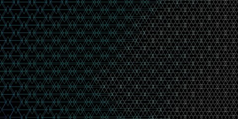 Dark BLUE vector layout with lines, triangles. Beautiful illustration with triangles in nature style. Template for wallpapers.