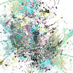 abstract background with colorful splashes