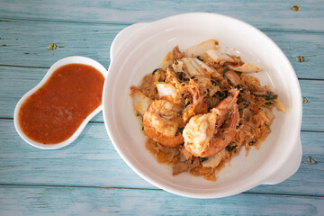 Dried Suki Shrimp, spicy Thai food