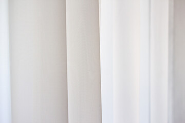Fototapeta premium close up of curtain part of draperies