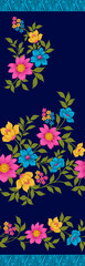 Fototapeta na wymiar Abstract colorful flowers pattern With nevi background