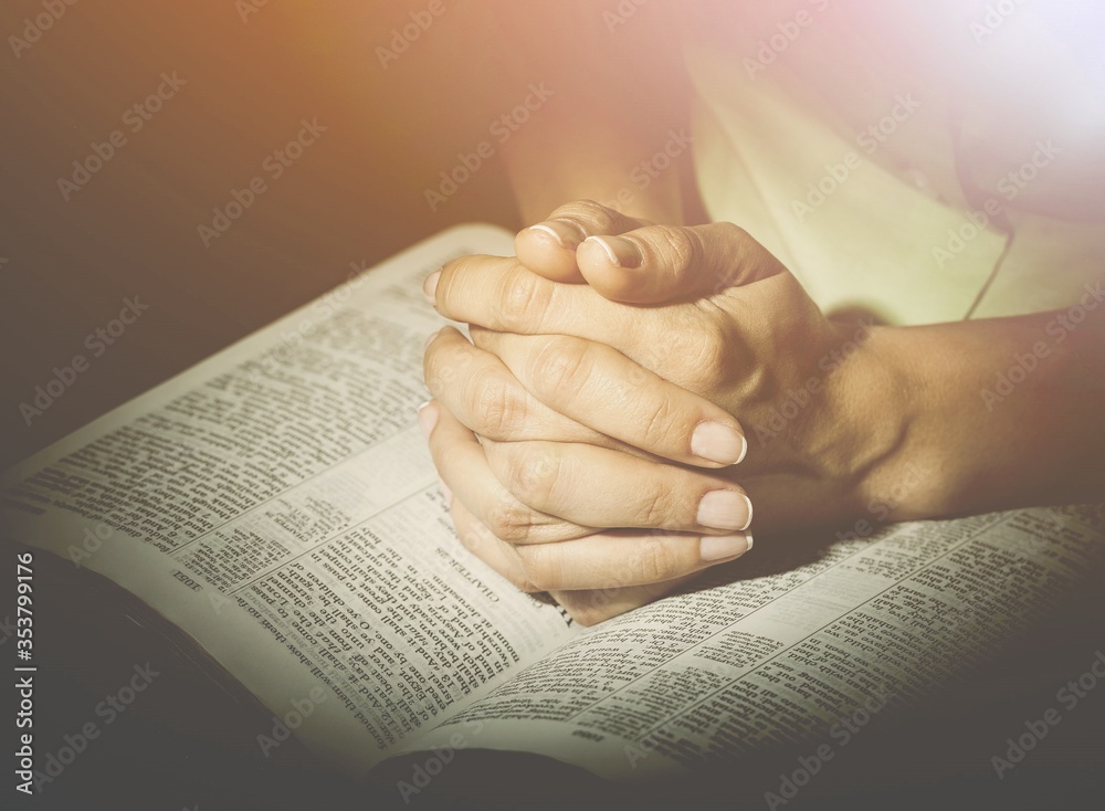 Wall mural Prayer.