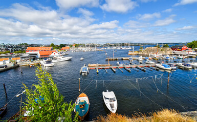 Port Austerhavna in Kristiansand in Norway 
