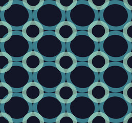 Geometric seamless repeating pattern of rings