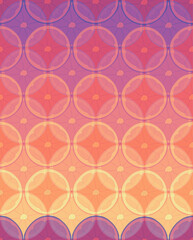 Seamless repeating pattern of oranges