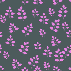 Fototapeta na wymiar Texture with flowers and plants. Floral ornament. Original flowers vector pattern.