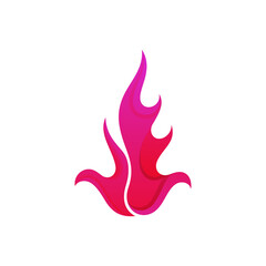 abstract modern fire logo vector template