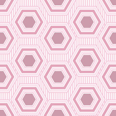 Colorful Hexagon Seamless Pattern Design