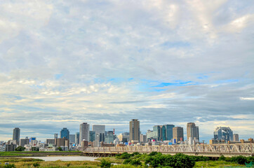 Fototapeta premium 大阪の都市風景