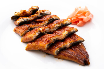 Japanese cuisine Unagi Kabayaki pickled ginger