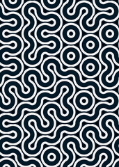 Colour Hehagon Tile Connection art background design illustration