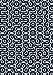 Colour Hehagon Tile Connection art background design illustration