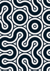 Colour Hehagon Tile Connection art background design illustration