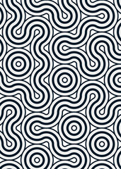 Colour Hehagon Tile Connection art background design illustration