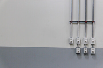 Power Plug  for factory,installation imc conduit and support at wall for Electrical system