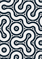 Colour Hehagon Tile Connection art background design illustration