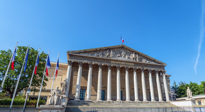 Assemblee Nationale (Palais Bourbon), the French Parliament - Paris, France