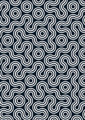 Fototapeta premium Colour Hehagon Tile Connection art background design illustration