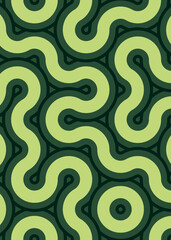 Colour Hehagon Tile Connection art background design illustration