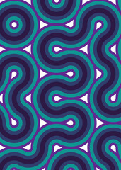 Colour Hehagon Tile Connection art background design illustration