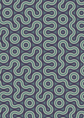 Colour Hehagon Tile Connection art background design illustration