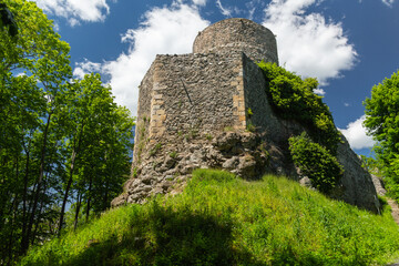 Wlen - one of the oldest castles in Poland - the Bobr River Valley near Jelenia Gora © Marcin
