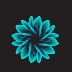 abstract flower vector illustration