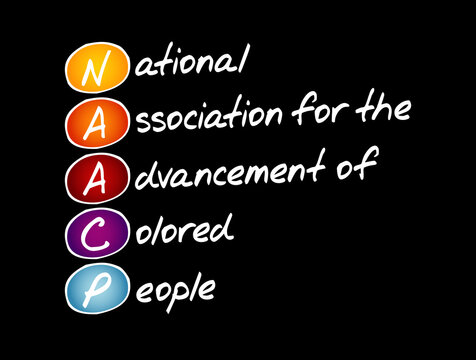 NAACP - National Association For The Advancement Of Colored People Acronym, Concept Background