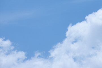 Blue sky and colud on nice day background.