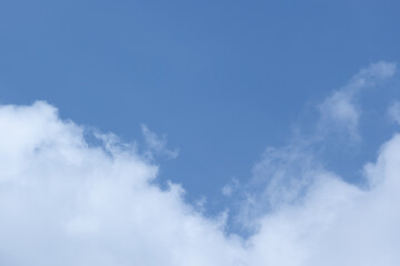 Blue sky and colud on nice day background.
