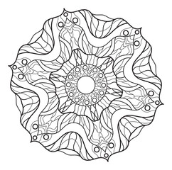 Fototapeta premium Mandalas for coloring book. Decorative round ornaments..