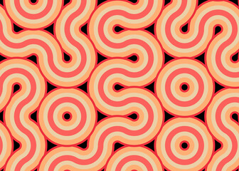 Colour Hehagon Tile Connection art background design illustration