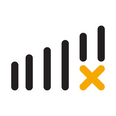 Signal Icon Vector flat design style Vector flat design style