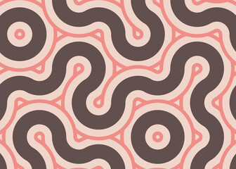 Colour Hehagon Tile Connection art background design illustration