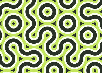 Colour Hehagon Tile Connection art background design illustration