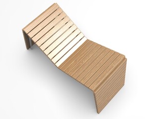 3d image of Bench Colwyn Bay Six v4