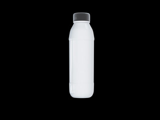 Small Bottle 3D Rendering. Mockup Design