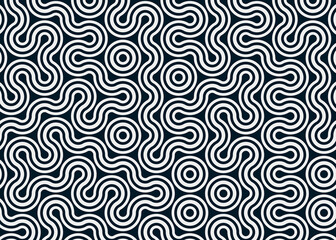 Colour Hehagon Tile Connection art background design illustration