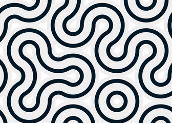 Colour Hehagon Tile Connection art background design illustration