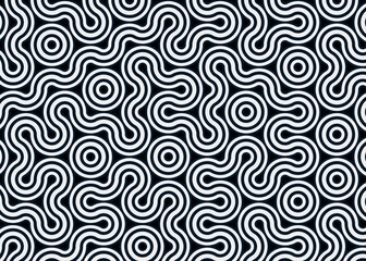 Colour Hehagon Tile Connection art background design illustration