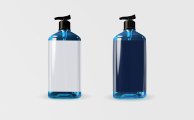 Pump Gel Corona Virus Mockup 3D Rendering Design