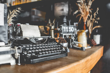 Interior design of a Happy Bones style, Coffee shop, cafe..