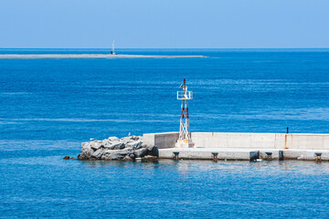 lighthouse on the island of crete