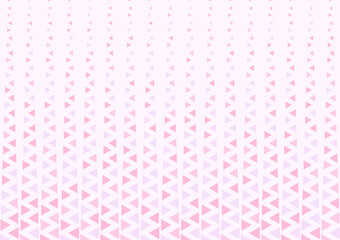 Halftone triangle background. Pink triangular halftone texture. Pop art template. Vector illustration.