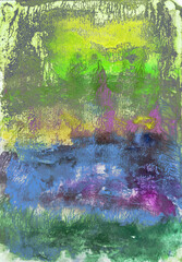 texture grunge colored gouache blue and violet green yellow tones art painted brush strokes natural