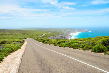 Scenic drive to Remarkable Rocks, Kangaroo Island, South Australia