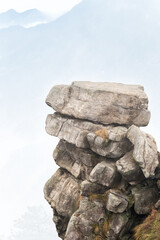 rocky cliff isolated