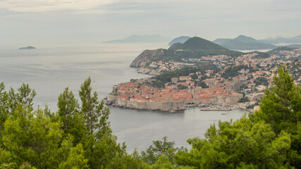 Fototapeta na wymiar Dubrovnik is a city on the Adriatic Sea in southern Croatia. It is one of the most prominent tourist destinations in the Mediterranean Sea.